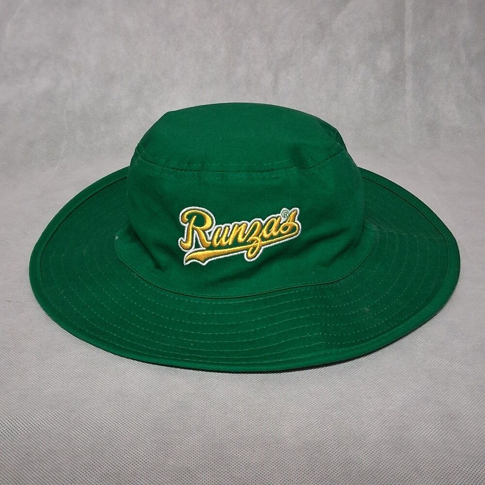 Runzas Runza Rex Bucket Hat Green White Reversible One Size Fits Most